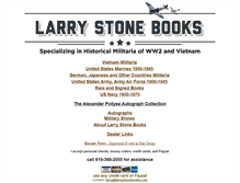 Tablet Screenshot of larrystonebooks.com